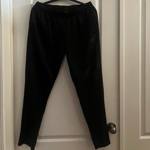 All black Adidas joggers